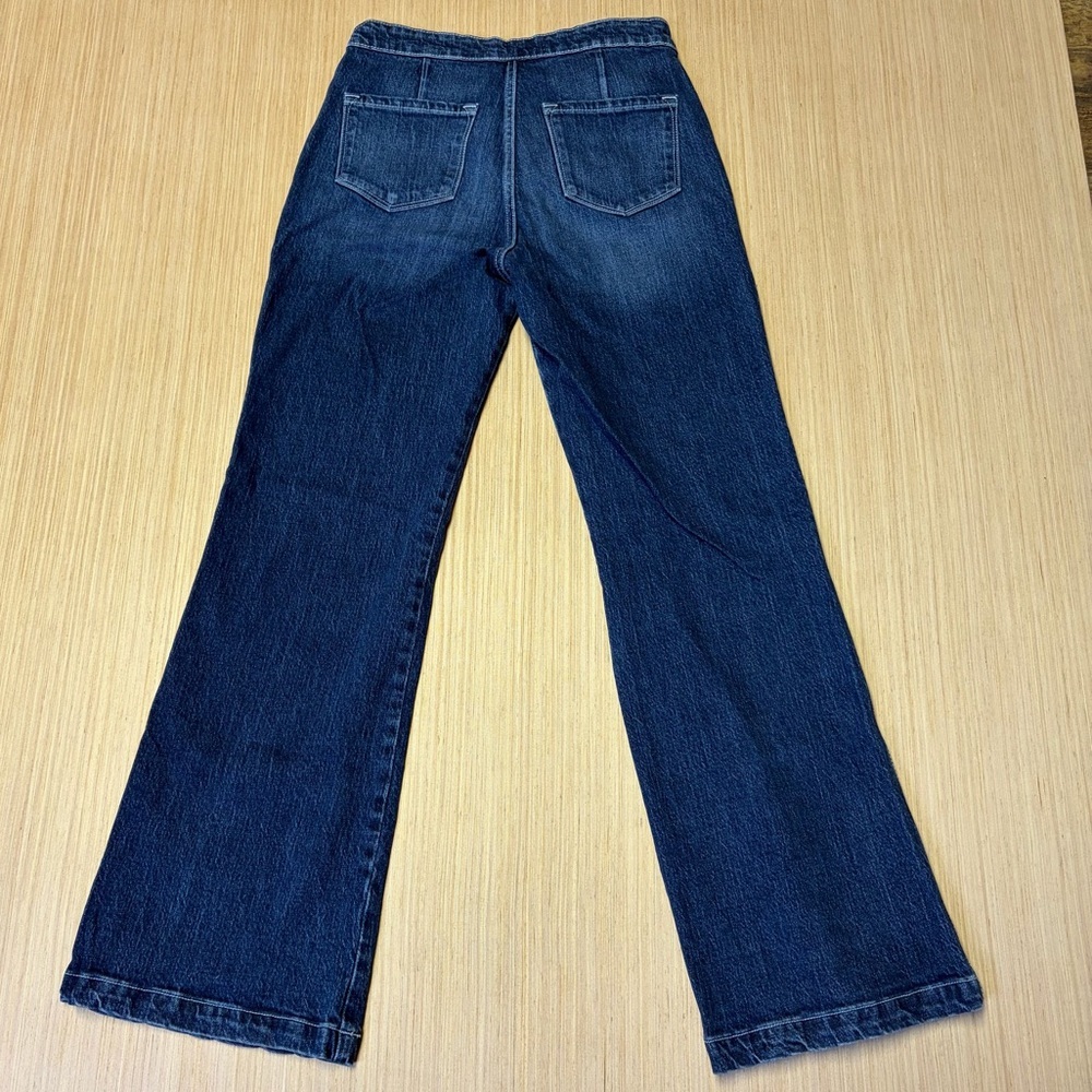 Kancan Sparrow High Rise Holly Flare Jeans Womens 7/27 Blue Denim Stretch - Picture 8 of 11